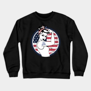 Retro Vintage Vote Biden Harris Crewneck Sweatshirt